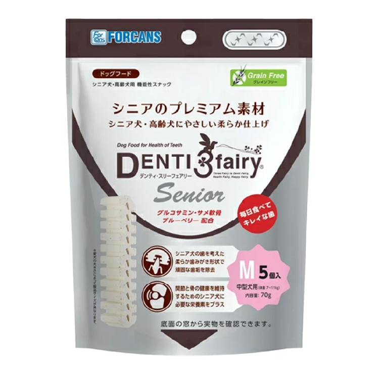 Fourcans Denti 3 Fairy 老犬專用潔齒棒 M 70g (FCS-4422)