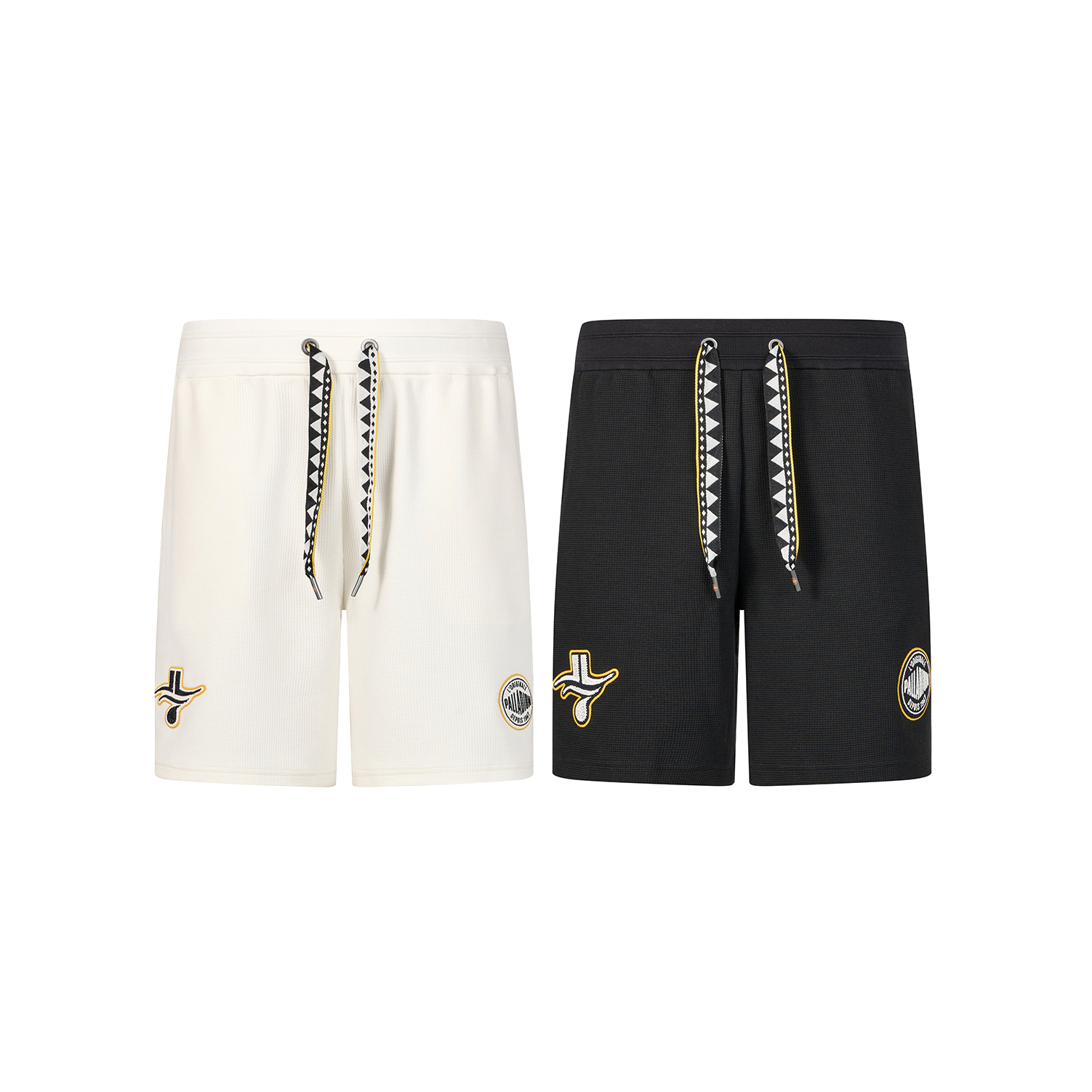 **特價商品售出無退換**男女款 PALLADIUM X JEREMY LIN 林書豪金色榮耀快閃聯名 鉛黑色 棉花糖色 華夫格短褲【1010891】#PALLADIUMXJEREMYLIN