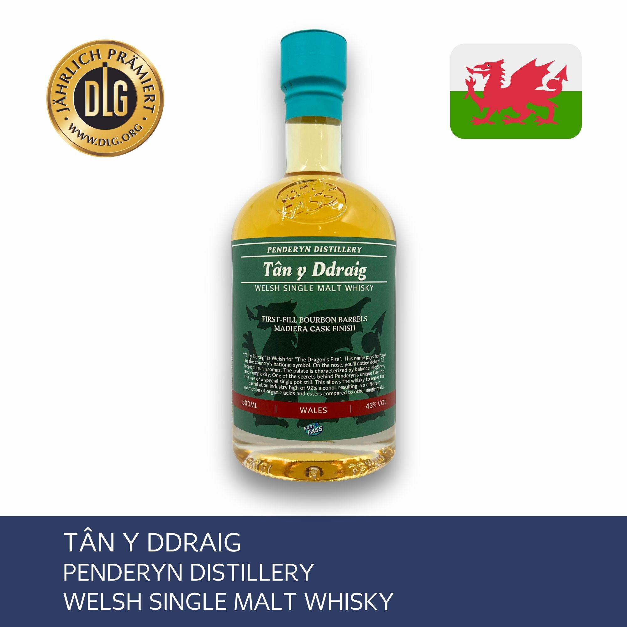 Tan y Ddraig, Penderyn Distillery, Welsh Single Malt Whisky