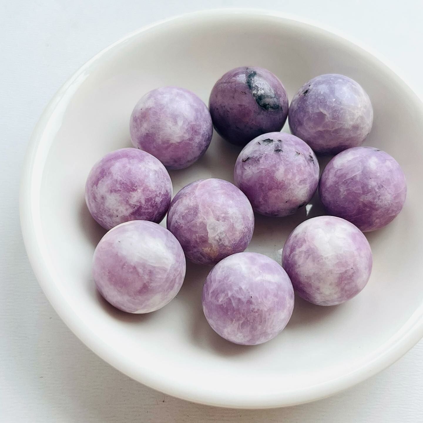 [原石] 紫雲母 水晶小球