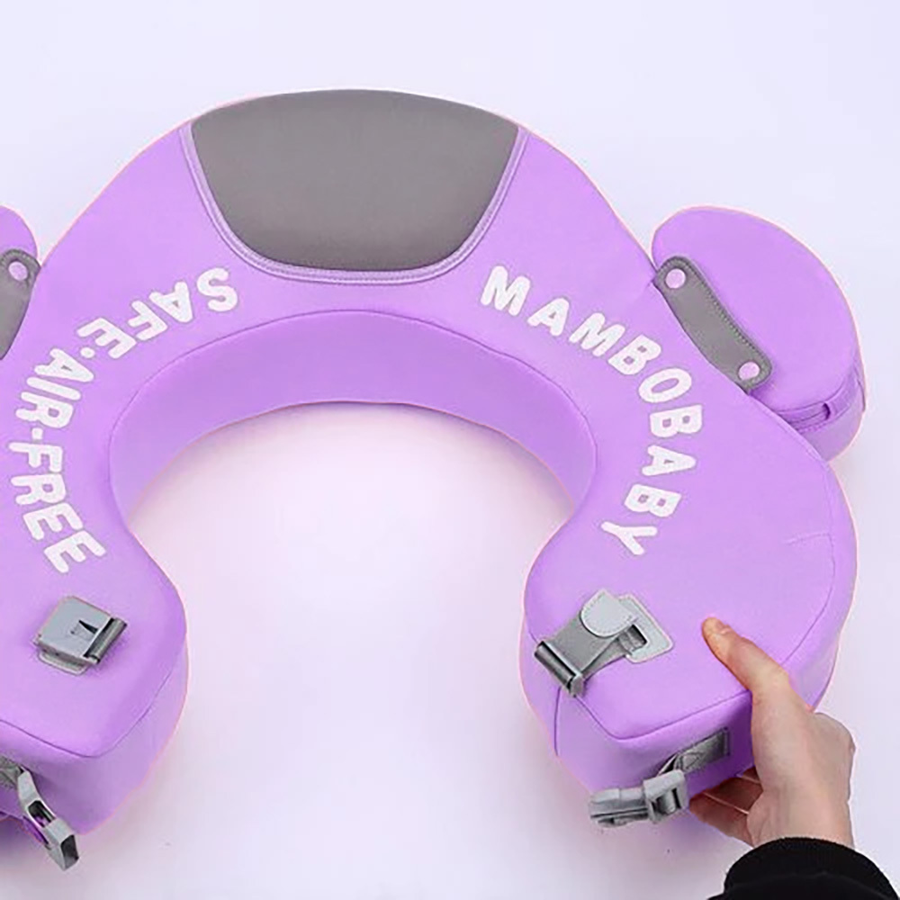 免充氣浮力游泳圈坐圈 - 藍