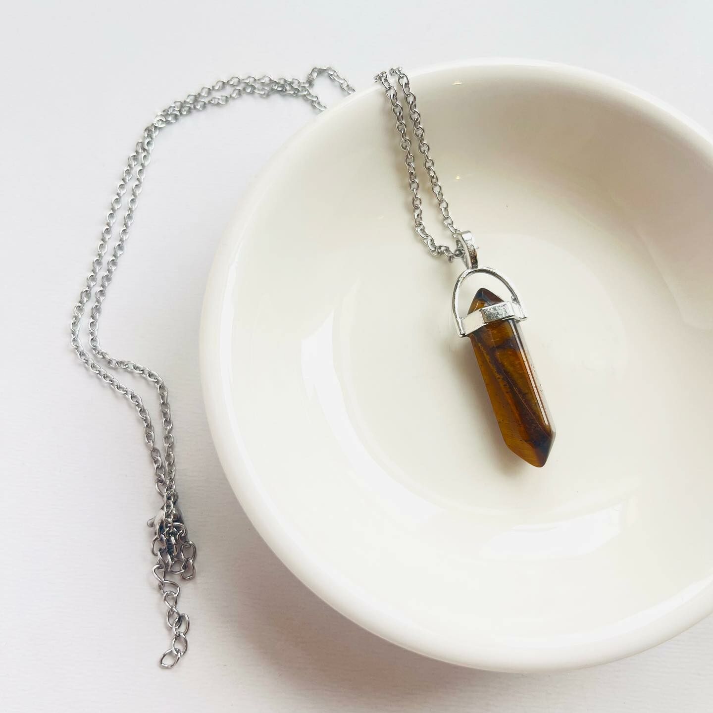 [原石] 黃虎眼石 水晶項鍊