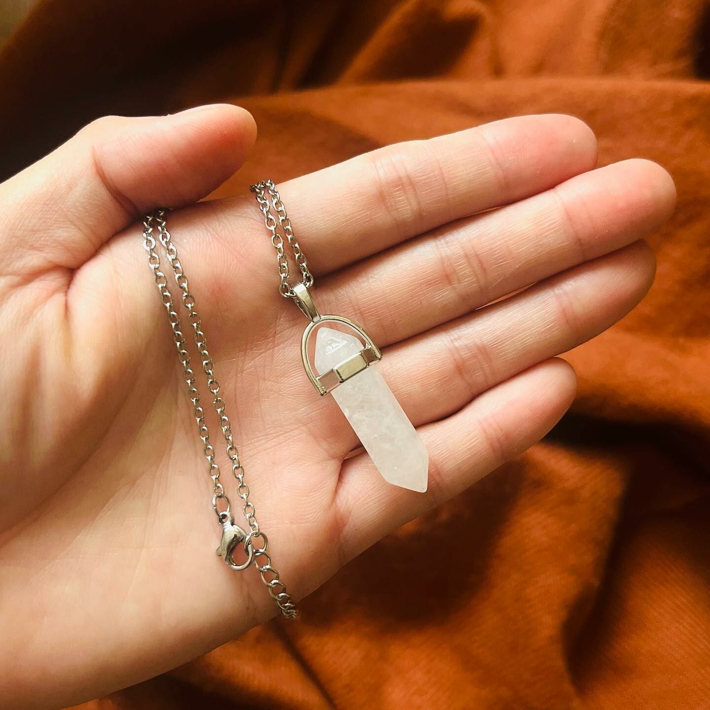 [原石] 白水晶 水晶項鍊