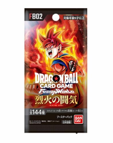 七龍珠超 集換式卡牌 第二彈 補充盒一箱（12盒） 烈火鬥氣