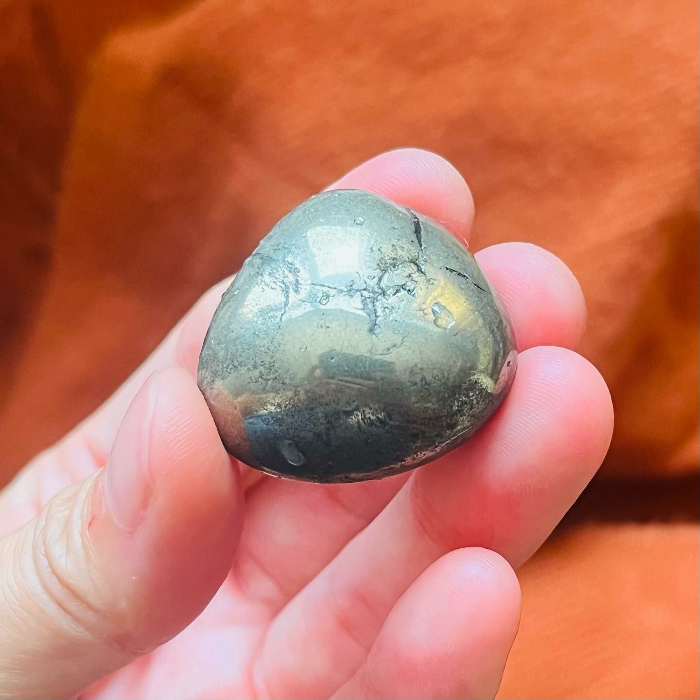 [原石] 黃銅礦 水晶滾石