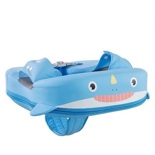 免充氣浮力游泳圈坐圈 - 藍