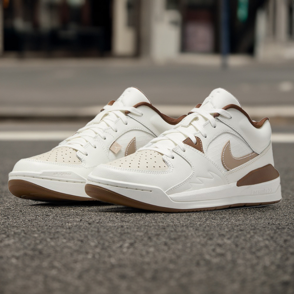 W Air Jordan Stadium 90 籃球鞋 白棕 HF5762-121