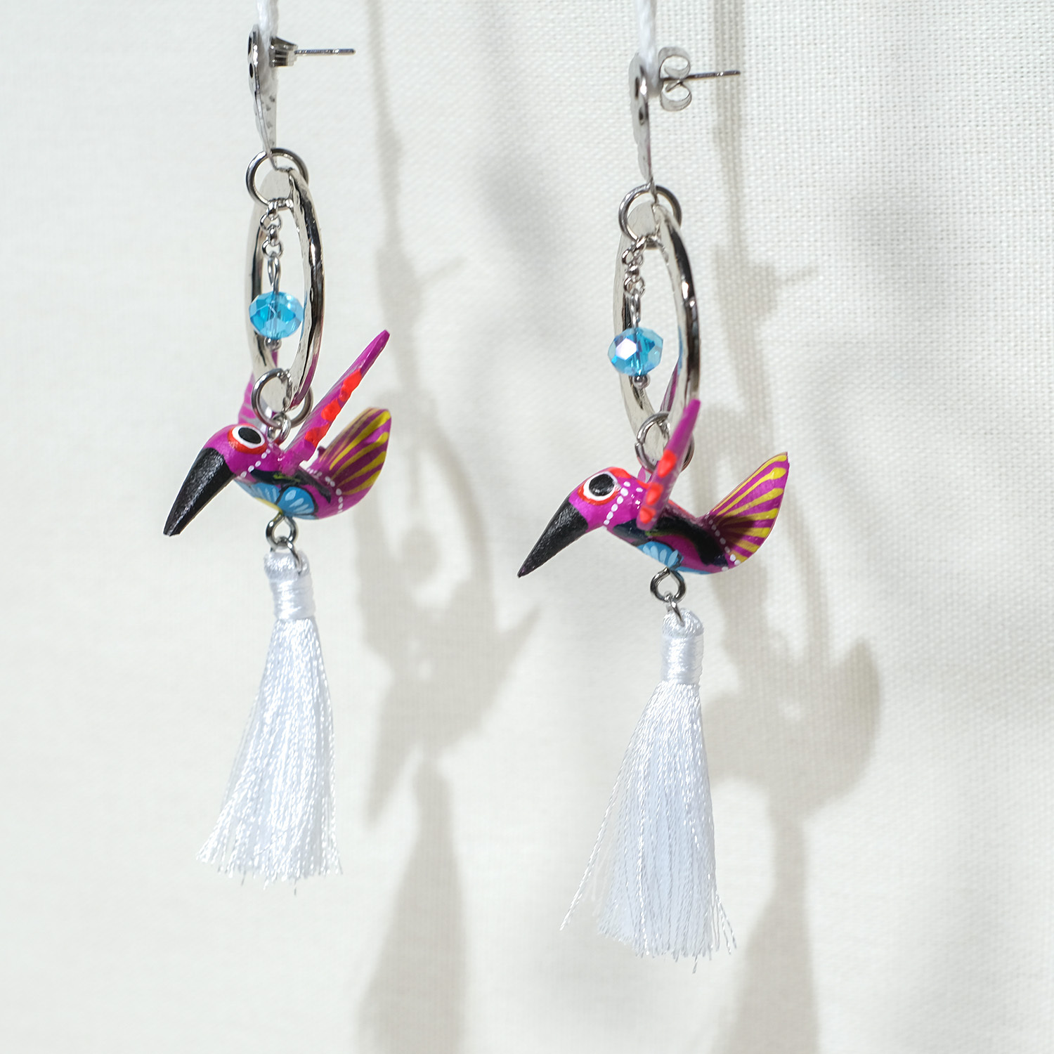 神獸手工木刻耳環｜Querétaro 21｜墨西哥