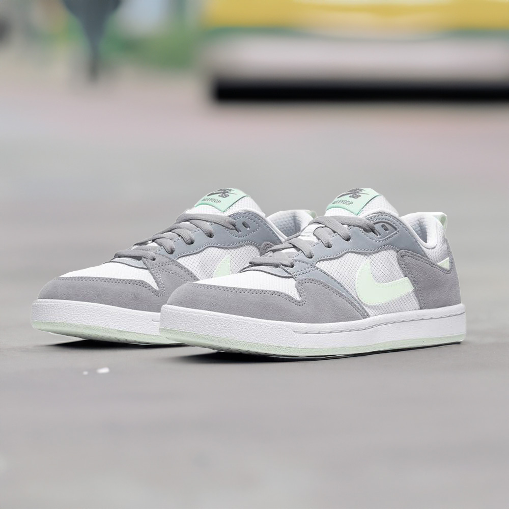 W Nike SB Alleyoop 滑板鞋 灰淡綠麂皮 CQ0369-002