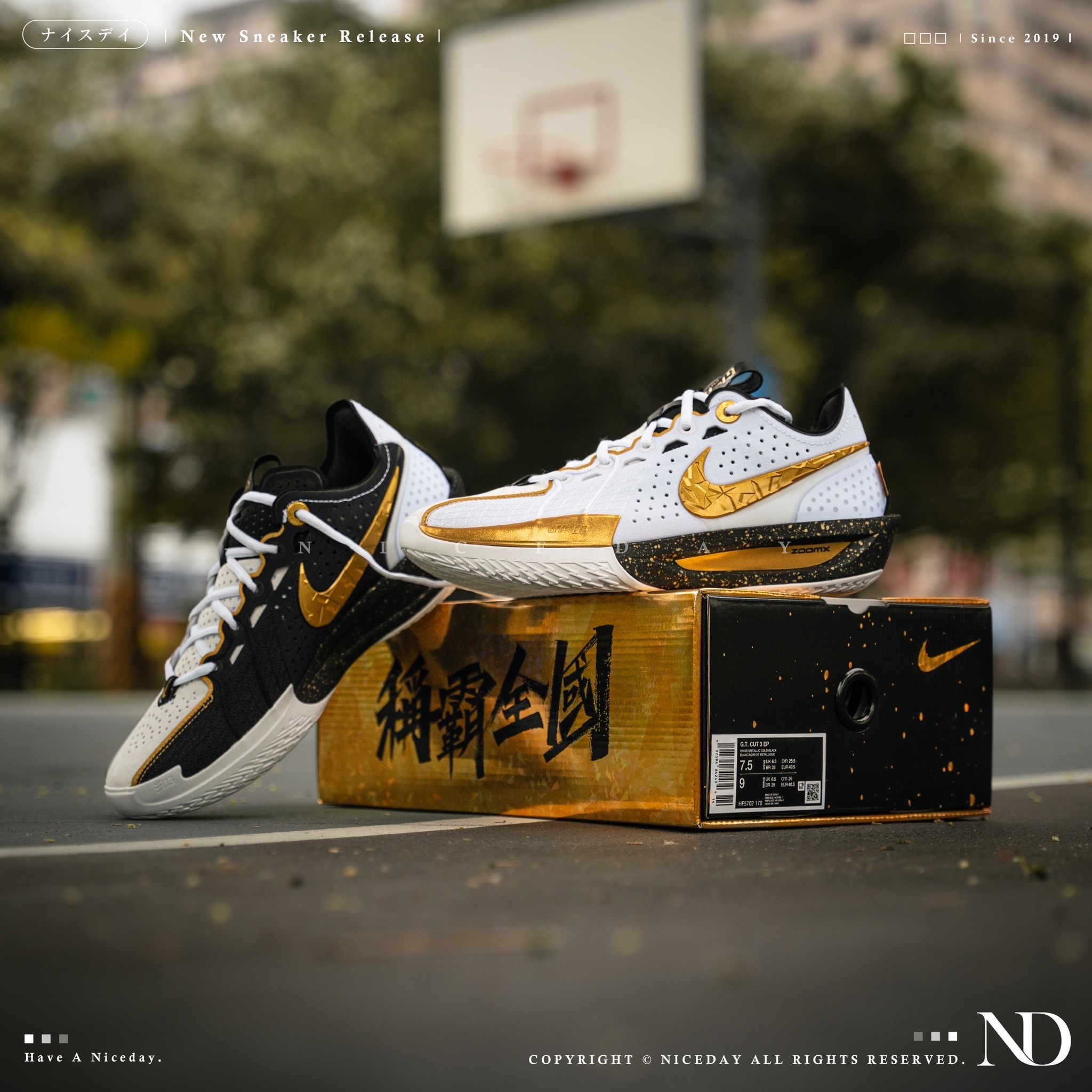 NICEDAY 代購 Nike G.T. Cut 3 EP CHBL 一生一次 白金 稱霸全國 實戰籃球鞋 男款