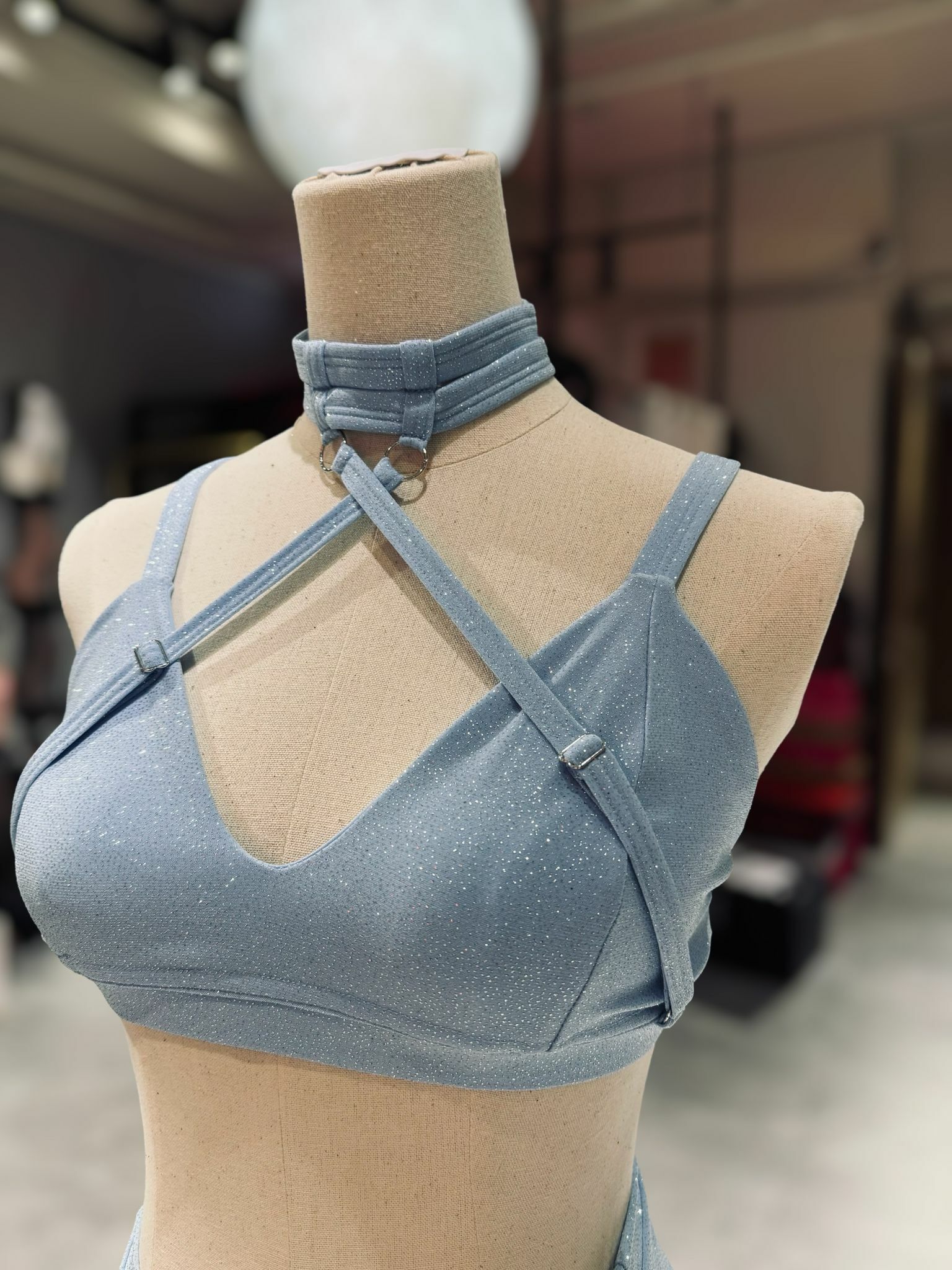 GLITTERY SPOOKY SET-BABY BLUE