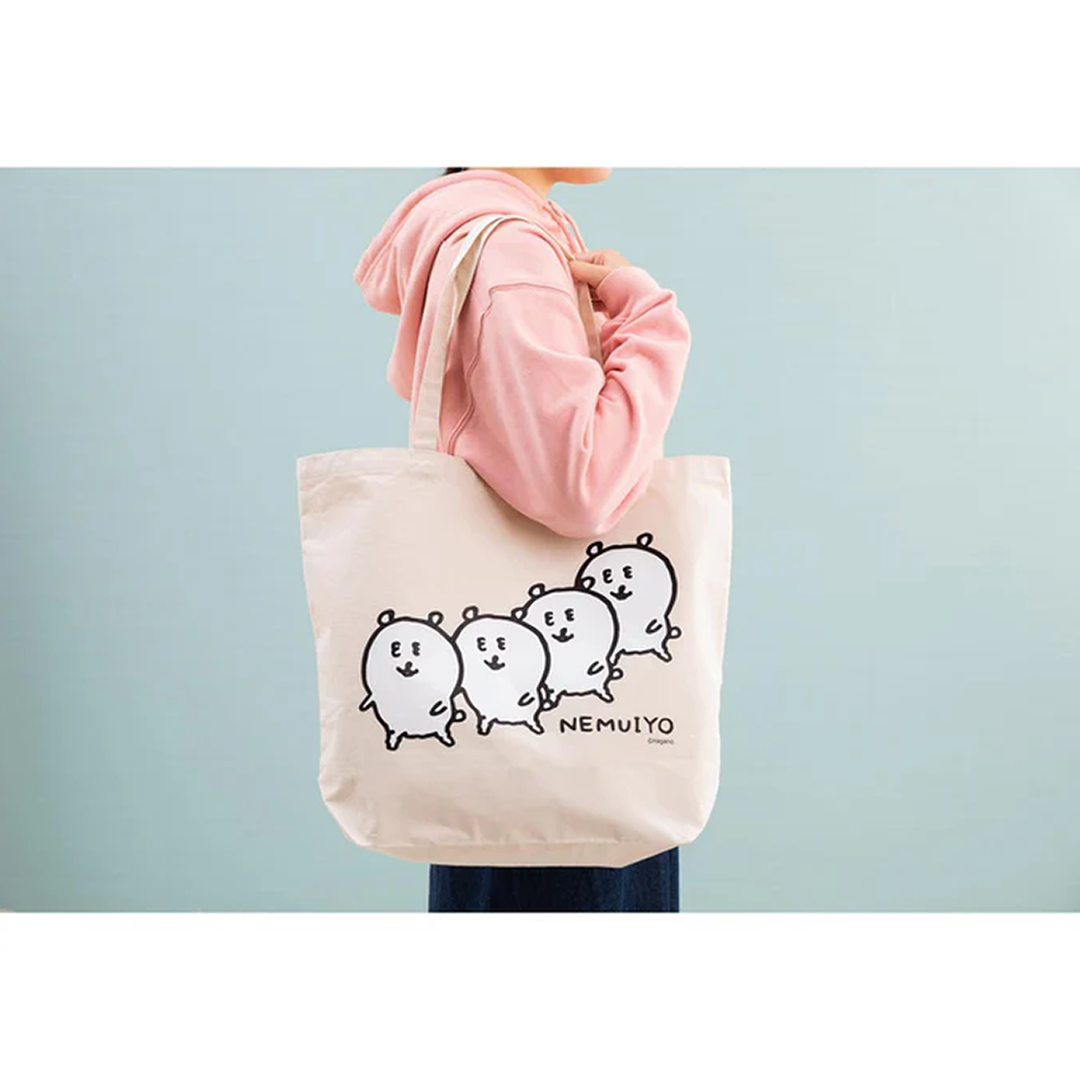 預訂｜白熊 大帆布袋 Tote Bag NEMUIYO