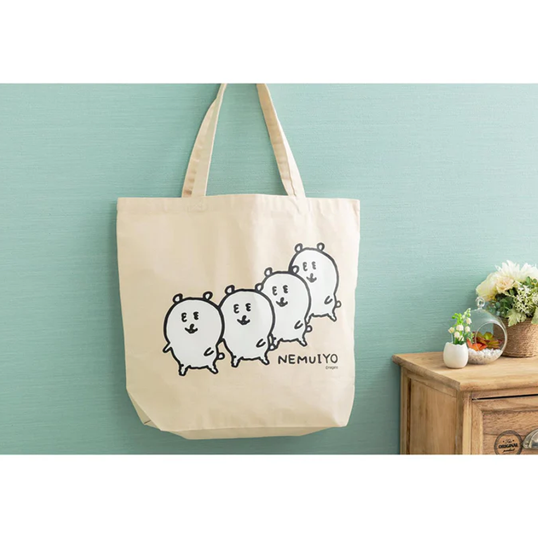 預訂｜白熊 大帆布袋 Tote Bag NEMUIYO