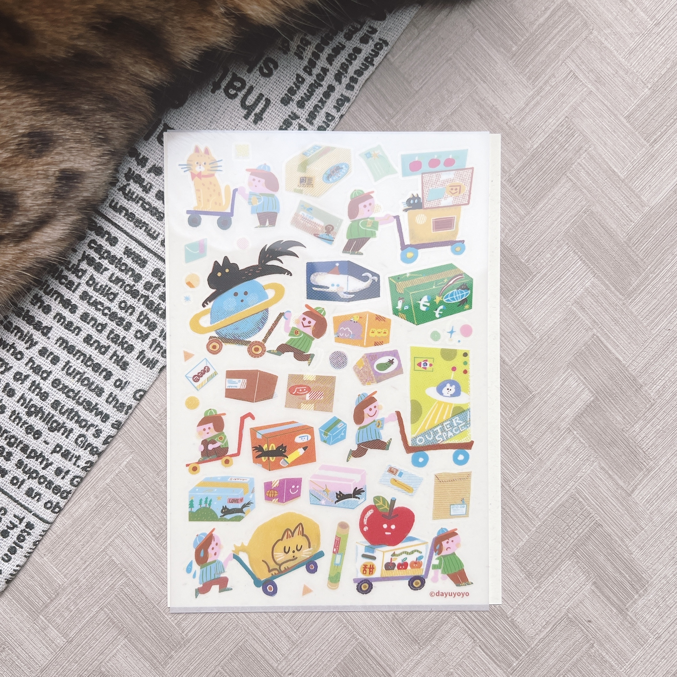 大宇人｜送貨員日常 轉印貼紙