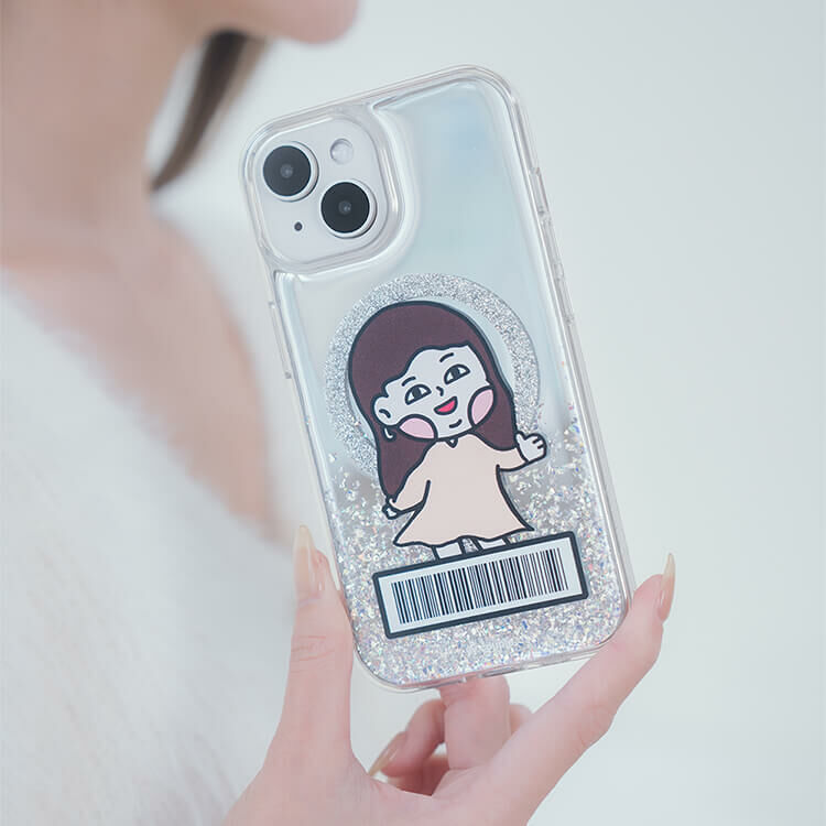 【插畫聯名】挖系小y say嗨 (MagSafe) 閃耀鏡面殼 - (訂製名字) iPhone客製化手機殼