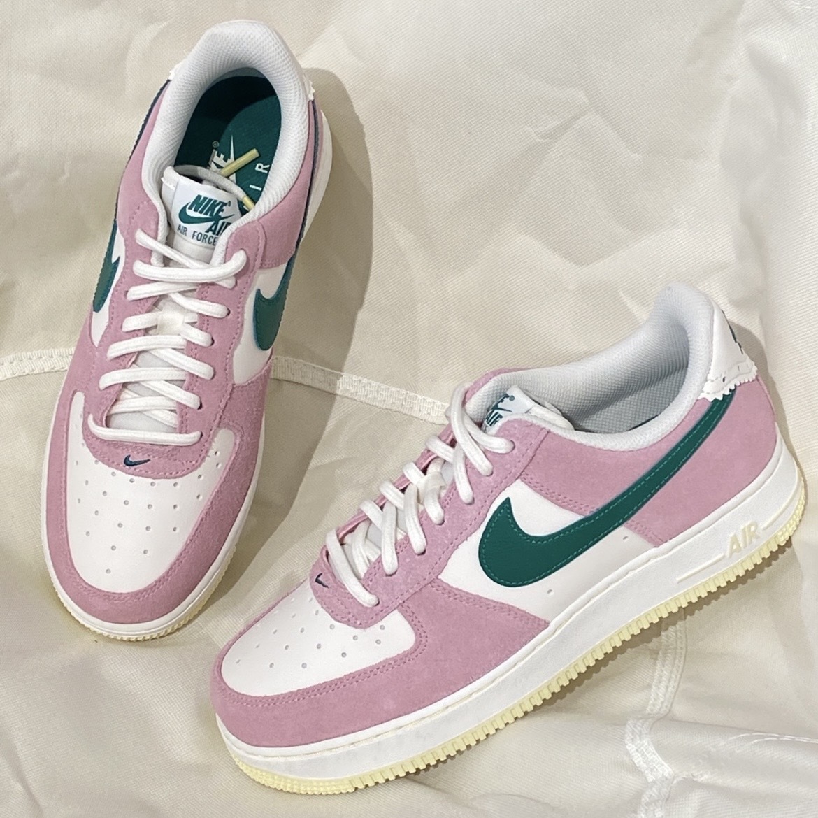 Nike Air Force 1 Low 巴洛克 雕花 粉綠 FV9346-100