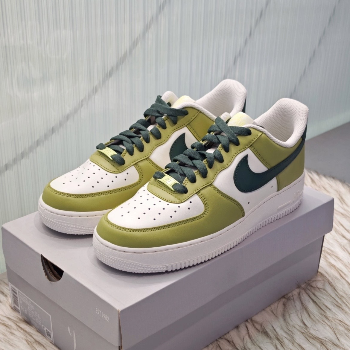 Nike Air Force 1 Low 酪梨白綠 HJ3484-331
