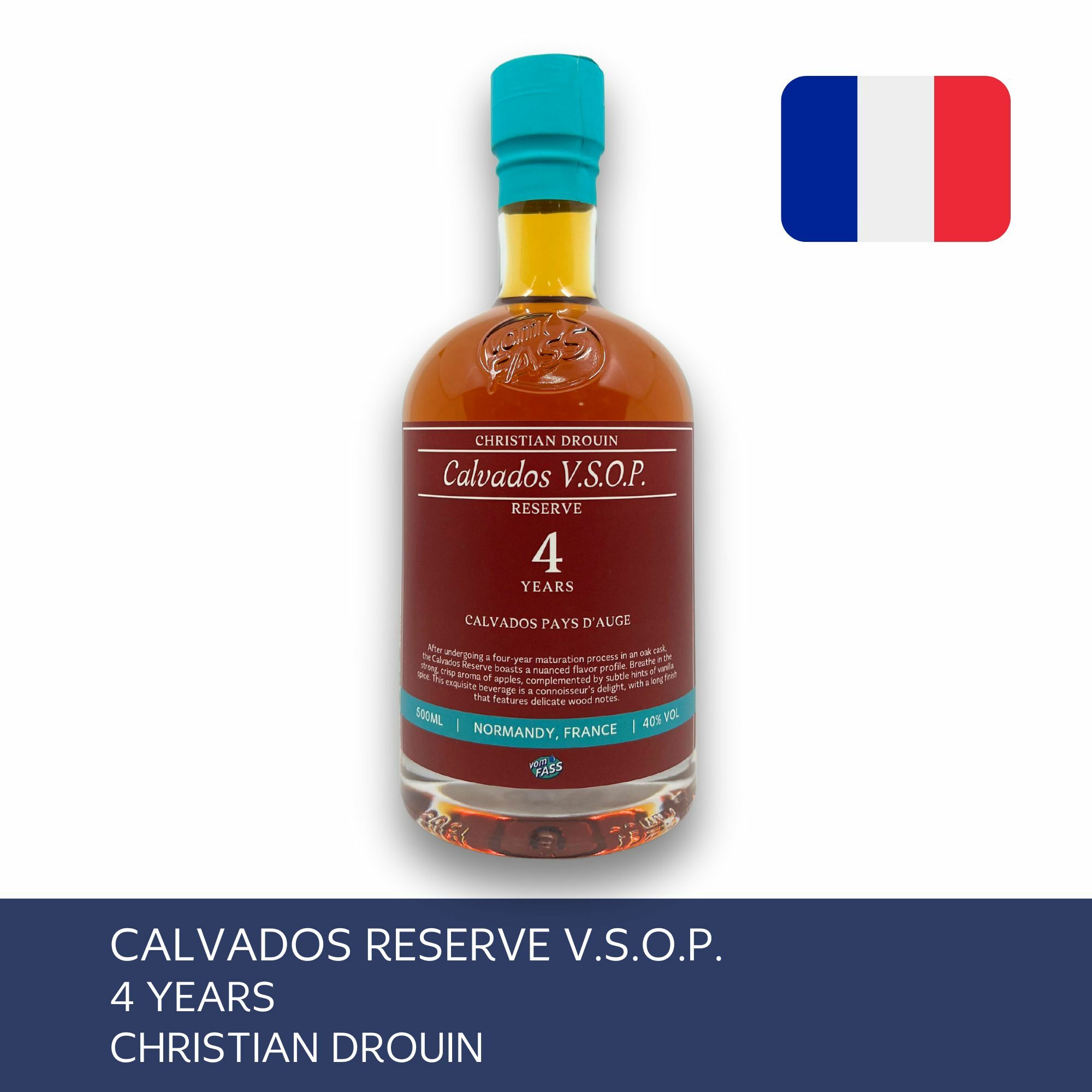 Calvados Reserve V.S.O.P, 4 Years, Christian Drouin