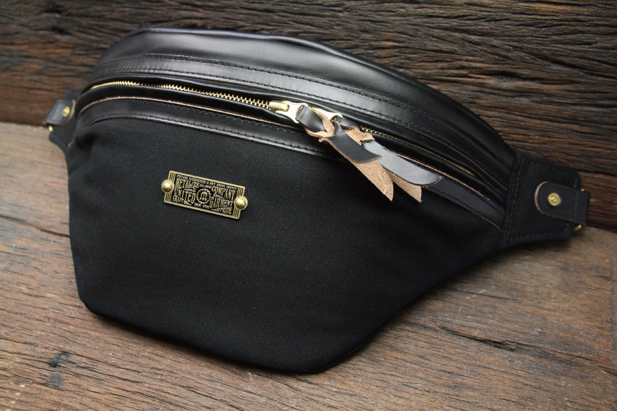 METALIZE 60/40牛皮厚帆布腰包