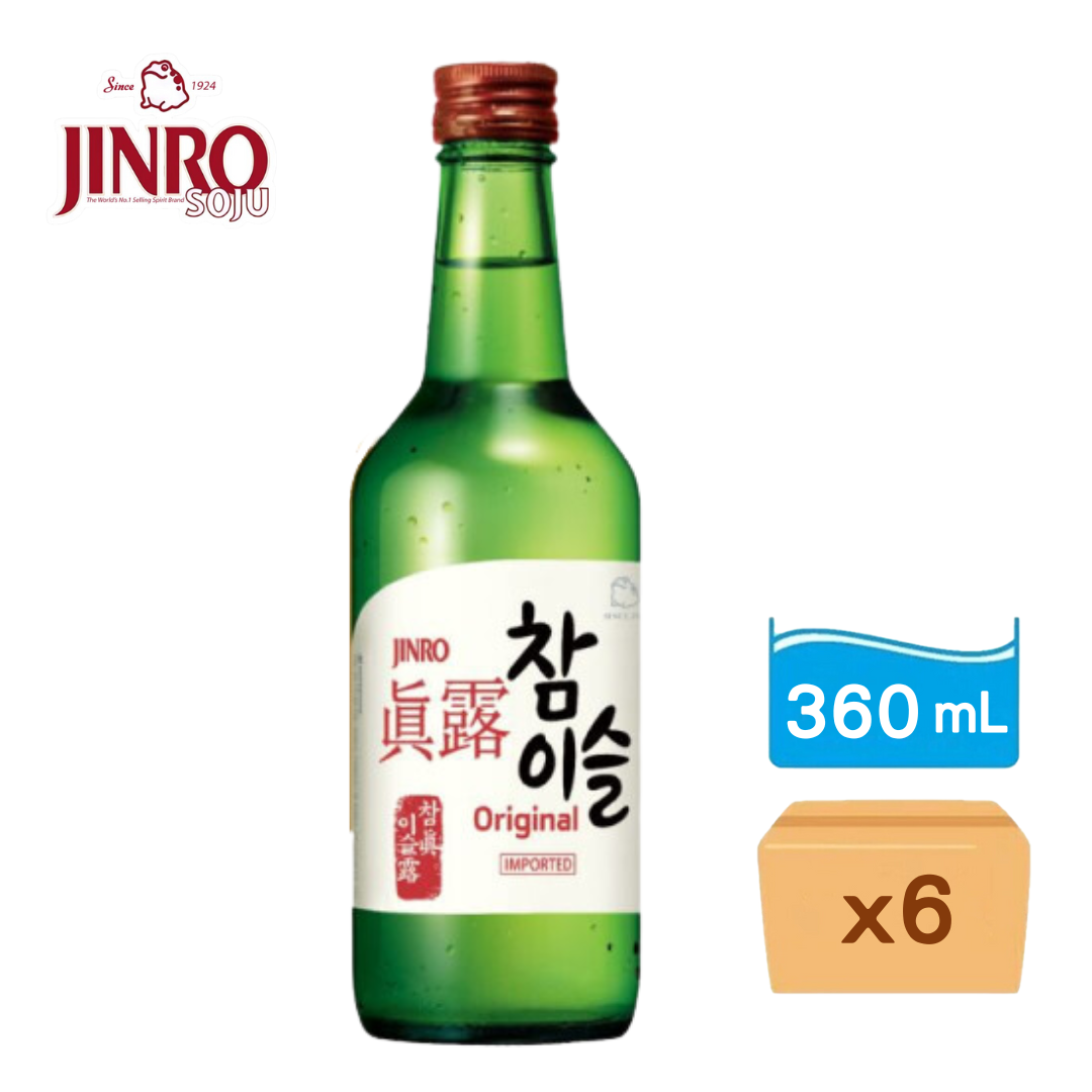 韓國真露燒酒-原味 360ml x 6支