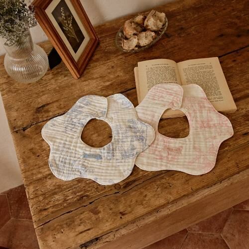 TOILE DE JOUY法式圖紋系列-四重波浪圍嘴