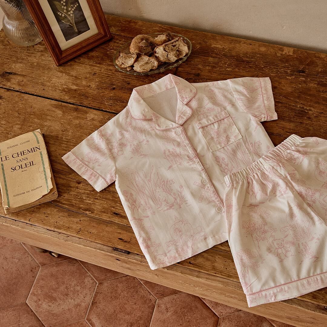 TOILE DE JOUY法式圖紋系列-親子睡衣上下套(幼兒/成人款)