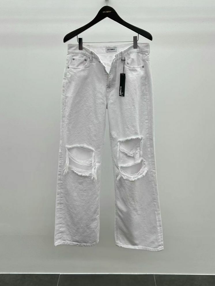 洗水破洞鬆身牛仔褲 LIL-027J
