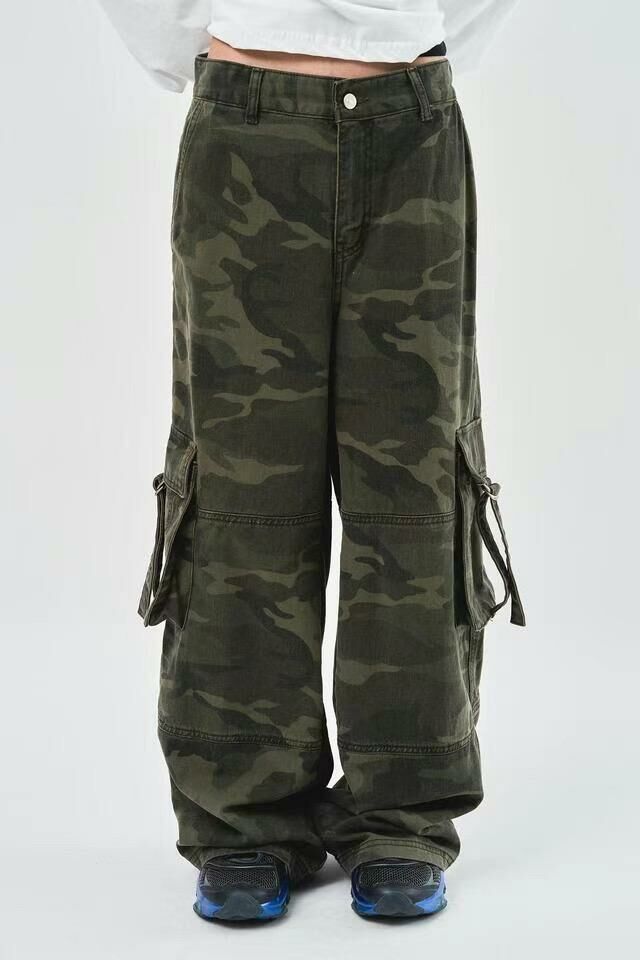 迷彩工裝鬆身褲 LIL-030P