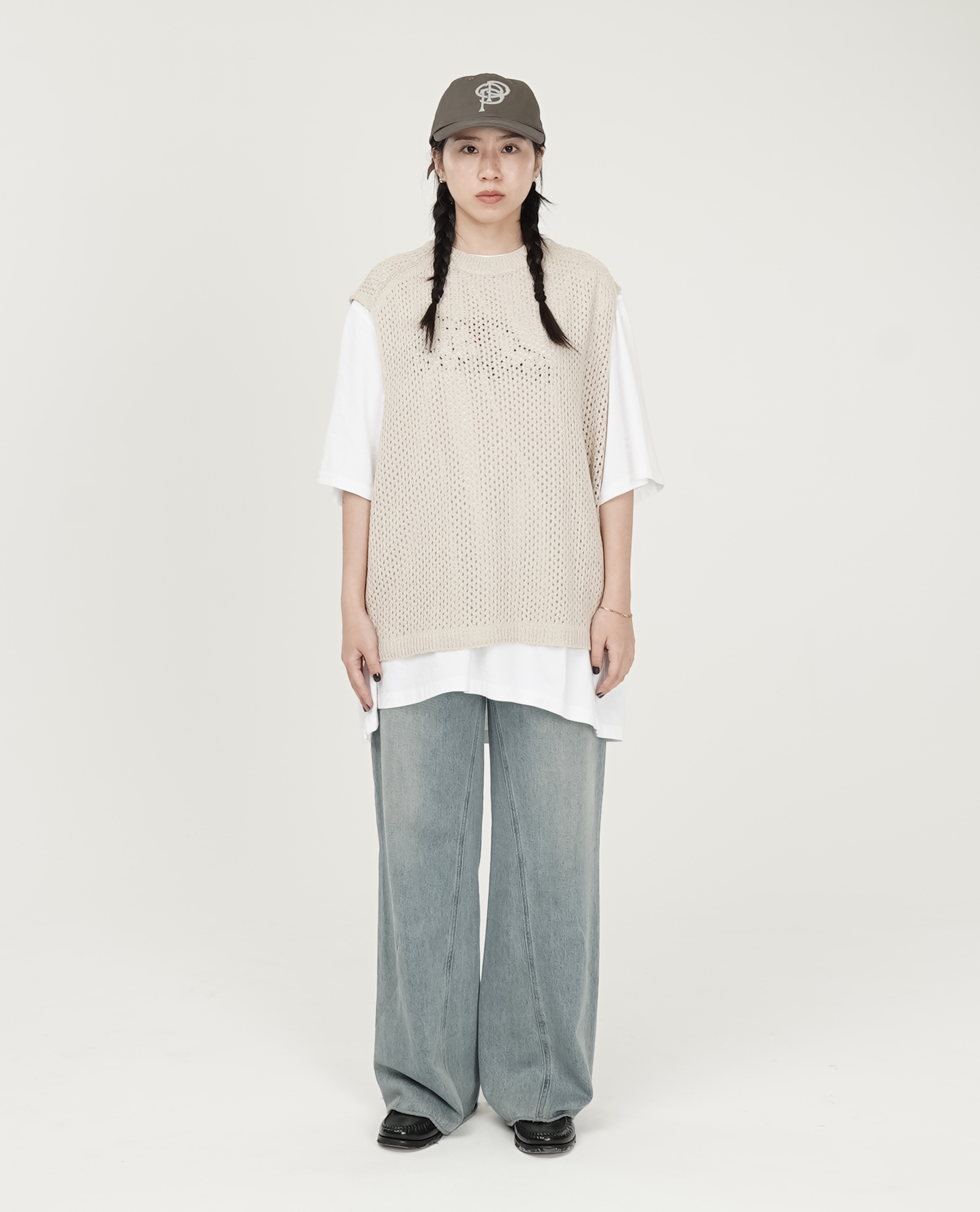 刷色下不收邊牛仔