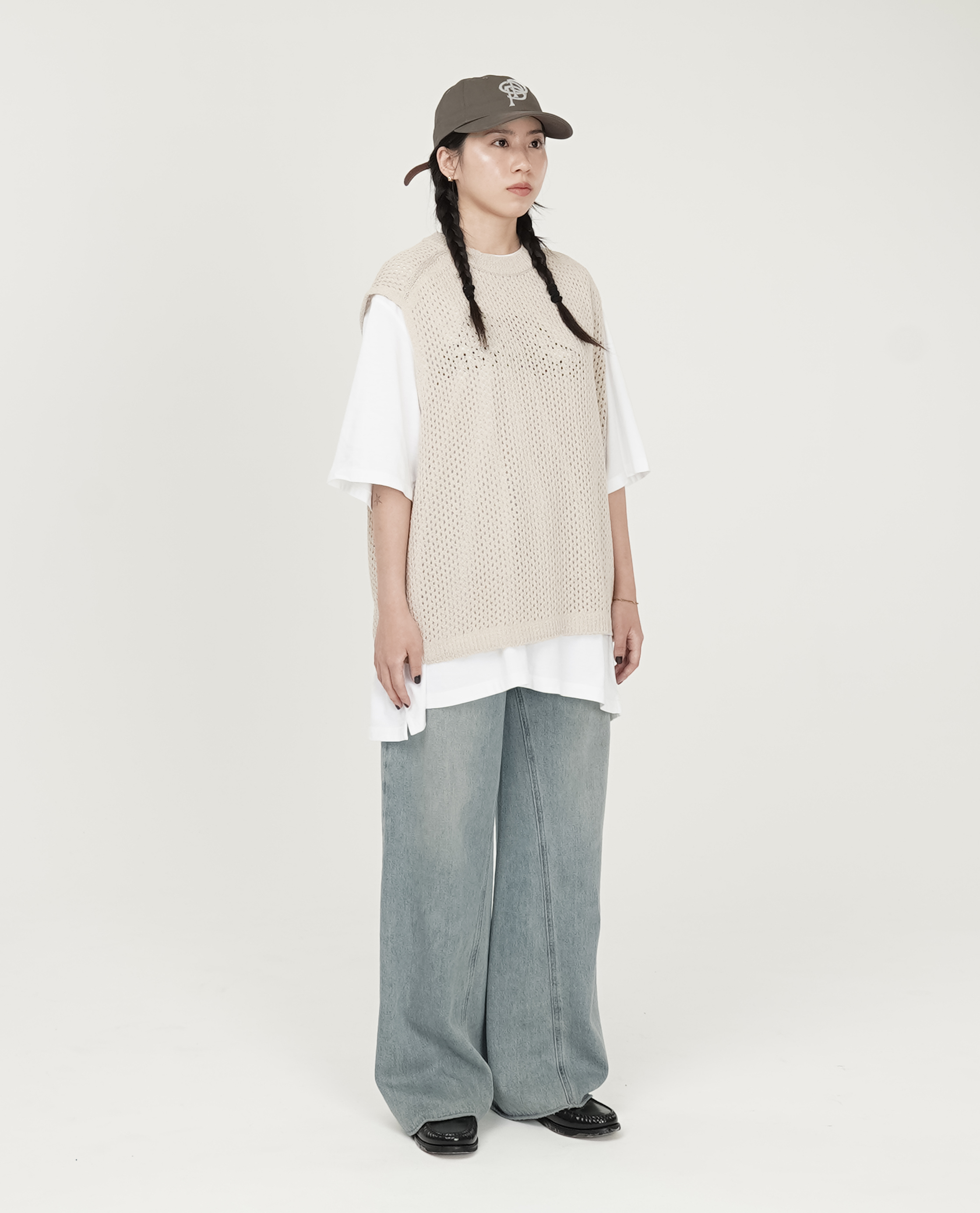 刷色下不收邊牛仔