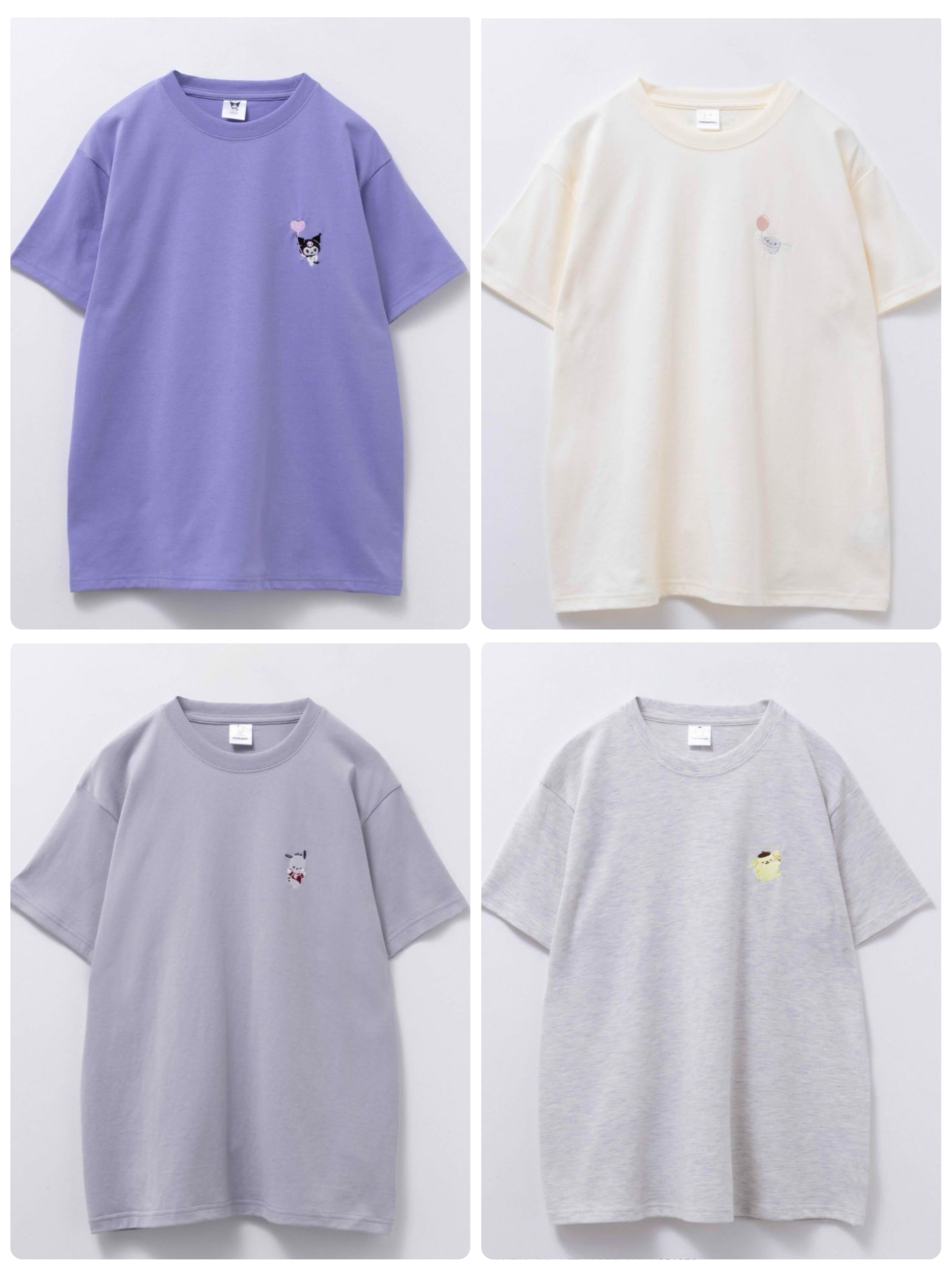 預訂 MAC-HOUSE サンリオキャラクターズ ワンポイント刺繍Ｔシャツ