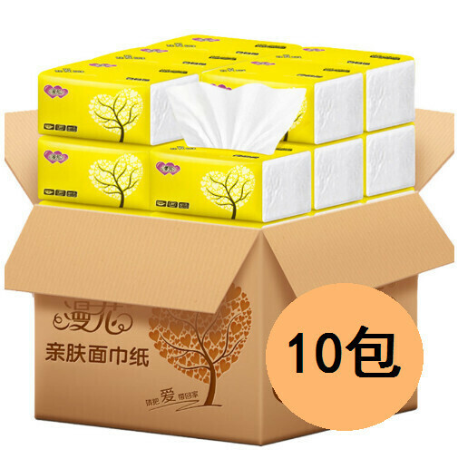 【10 packs】Log four-layer toilet paper 