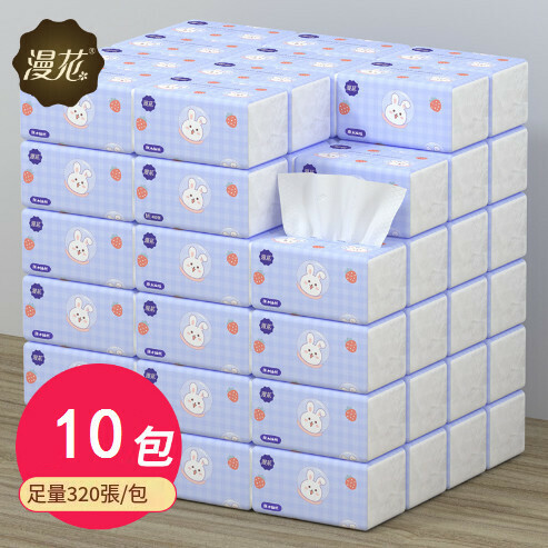 【10 packs】Cartoon log sanitary toilet paper