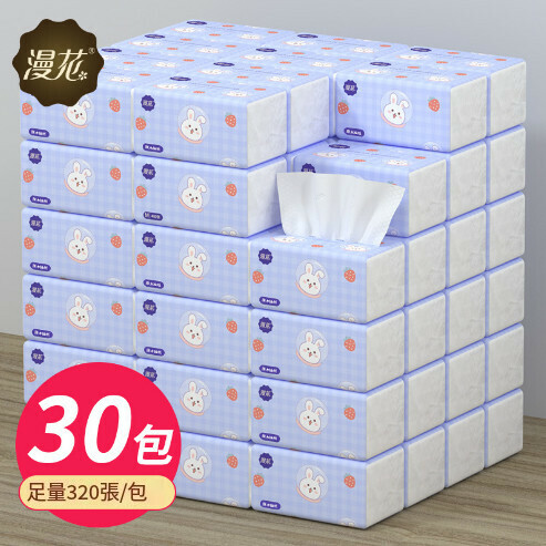 【30 packs】Cartoon log toilet paper