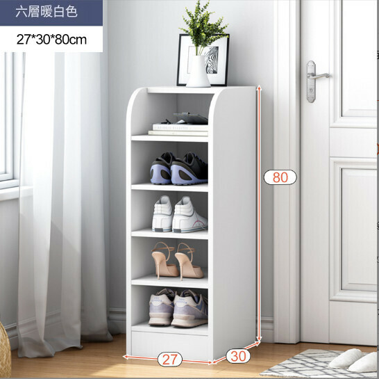 New shoe cabinet shoe rack [warm white 80x27]