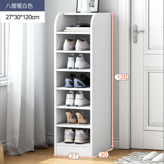 New shoe cabinet shoe rack [warm white 120x27]
