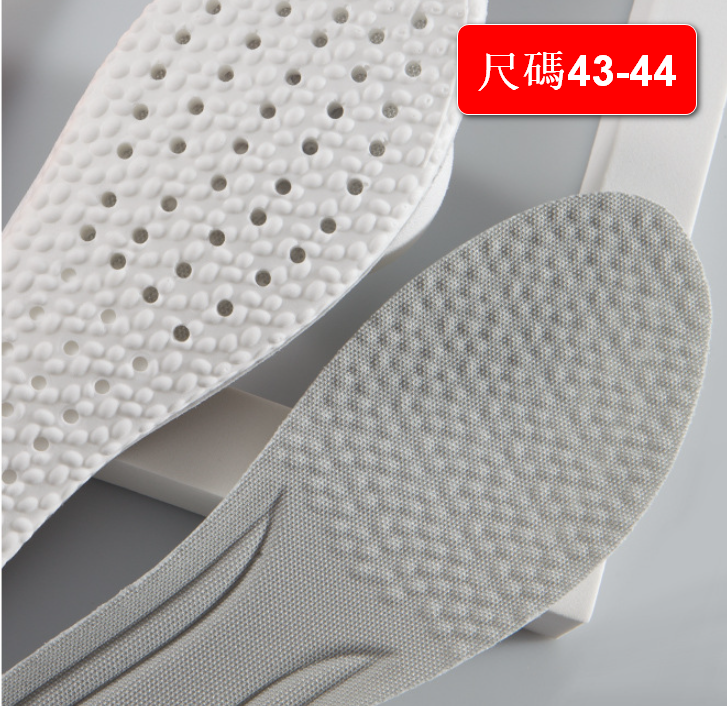 Men's and Women's Super Soft PU Sports Running Shock Absorbing Soft Stepping Insoles (Color: Gray Size: 43-44)