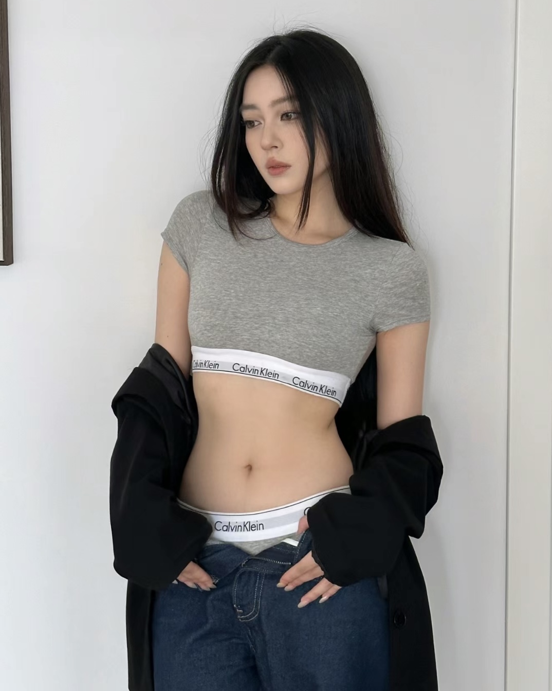 Calvin Klein CK Bra Top 短袖 短版 有襯墊 兩色