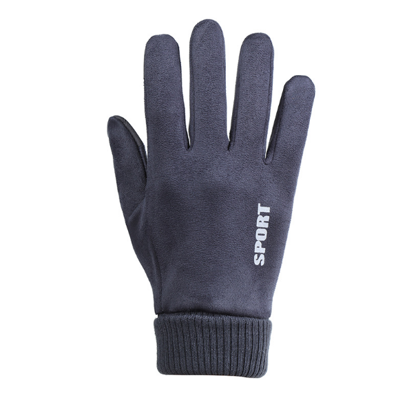 THICKENED WARM GLOVES (GRAY ONE-SIZE-FITS-ALL PALM WIDTH 10CM)