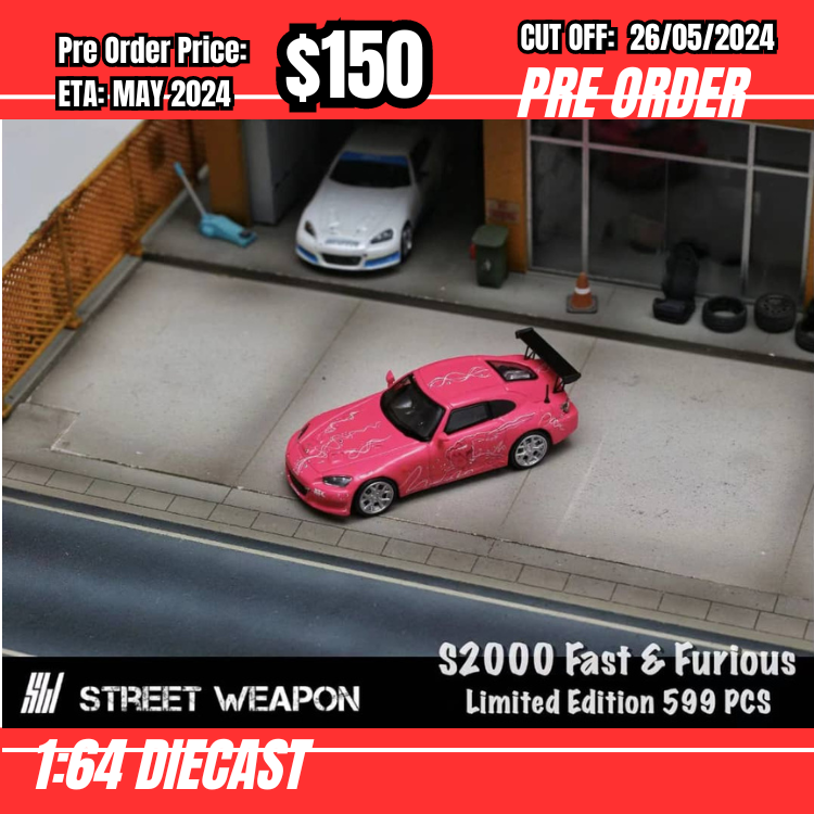 PO-$150 * Street Weapon * 1:64 S2000 FNF Pink [OD25/05]