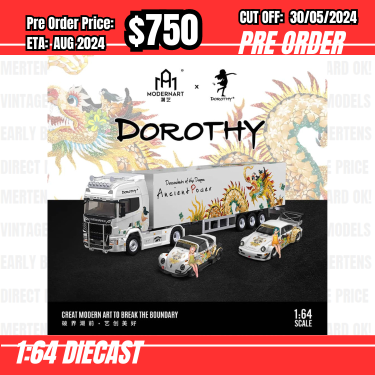PO-$750 * Modern Art * 1:64 Dorothy RWB964 + Beetle + S730 Truck [OD25/05]