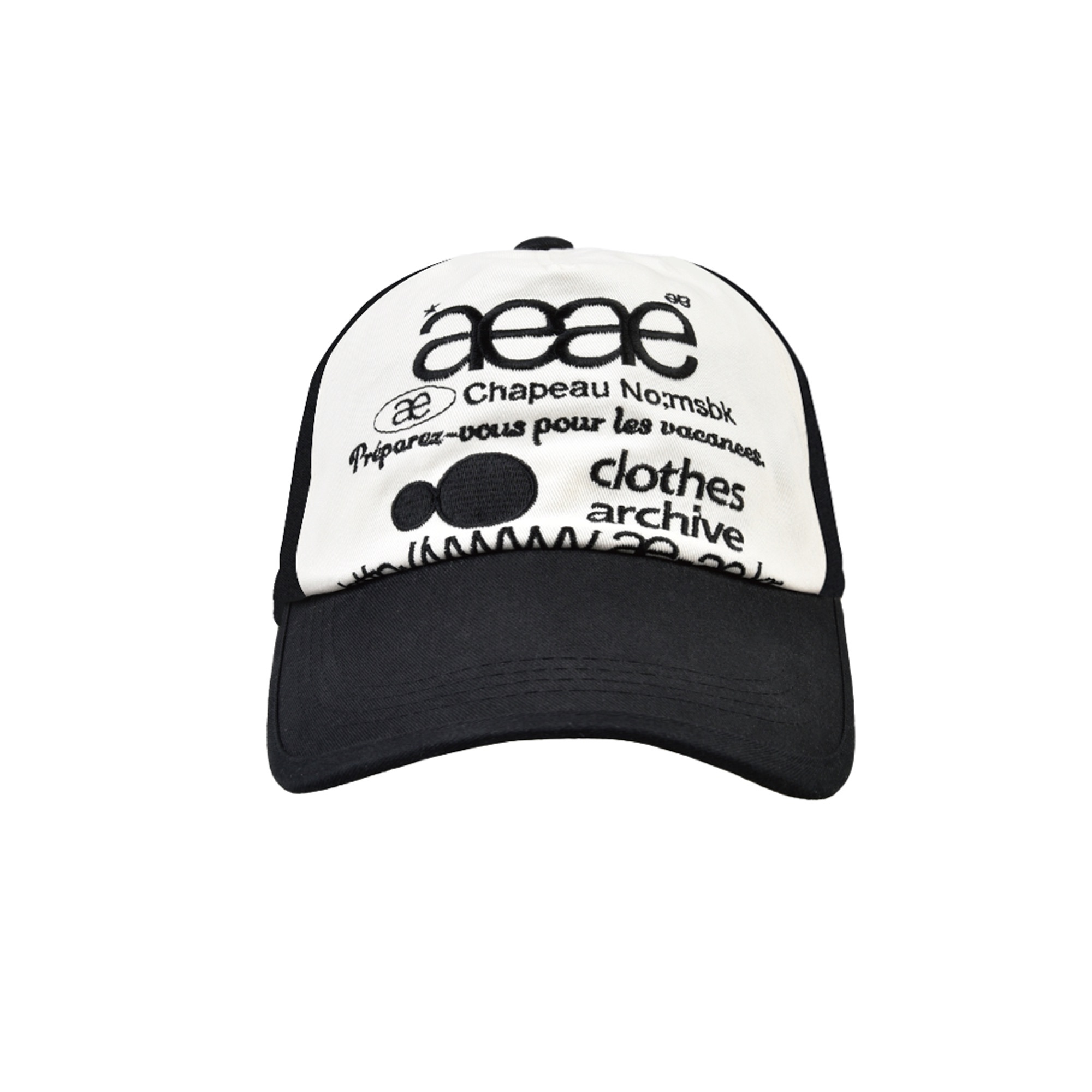 [aeae] WEB LOGO TWO TONE BALL CAP