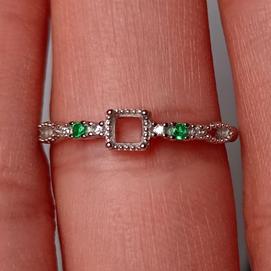 女戒方型3*3mm空托