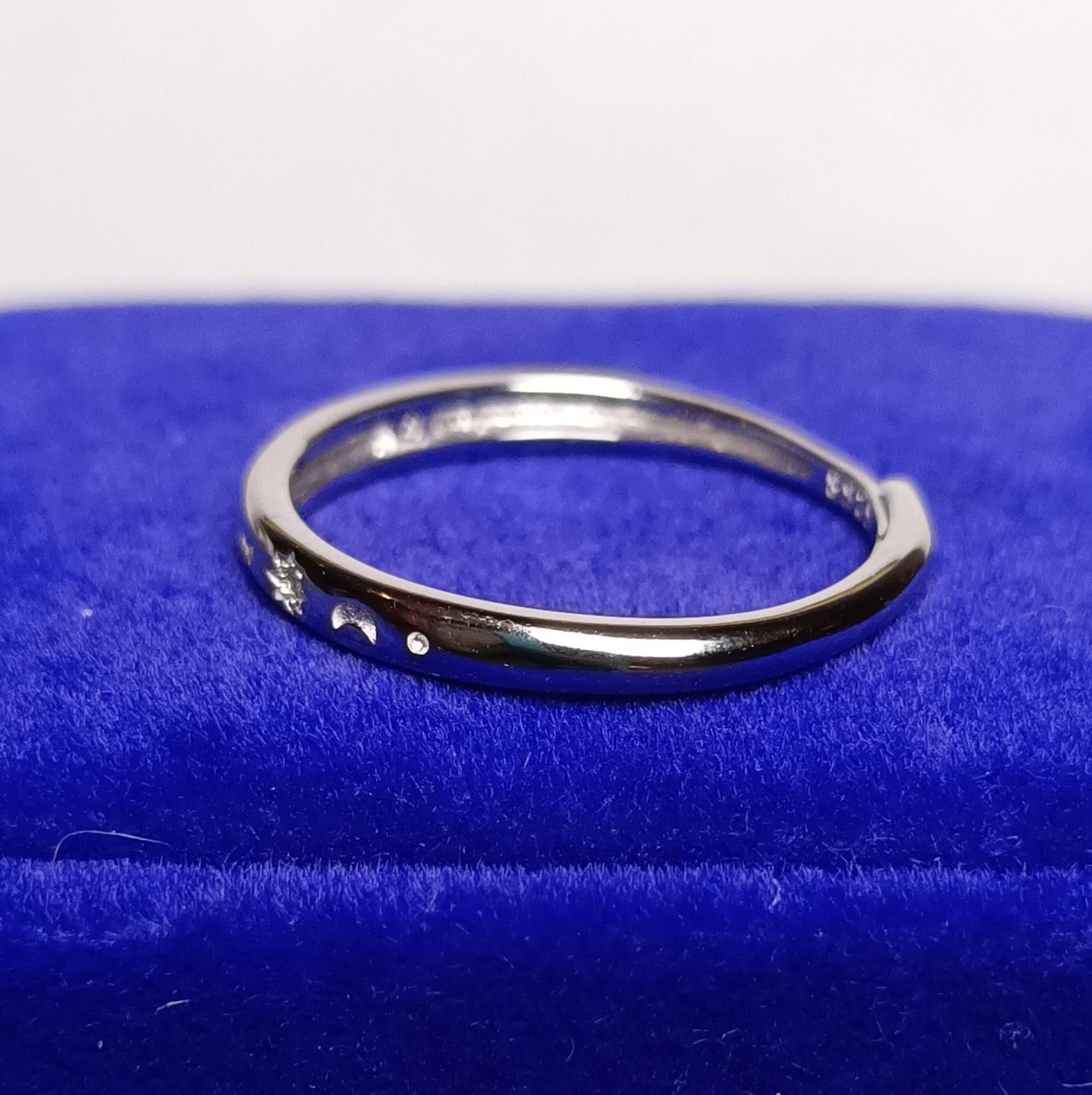 太陽月亮線戒(無主石款)空托