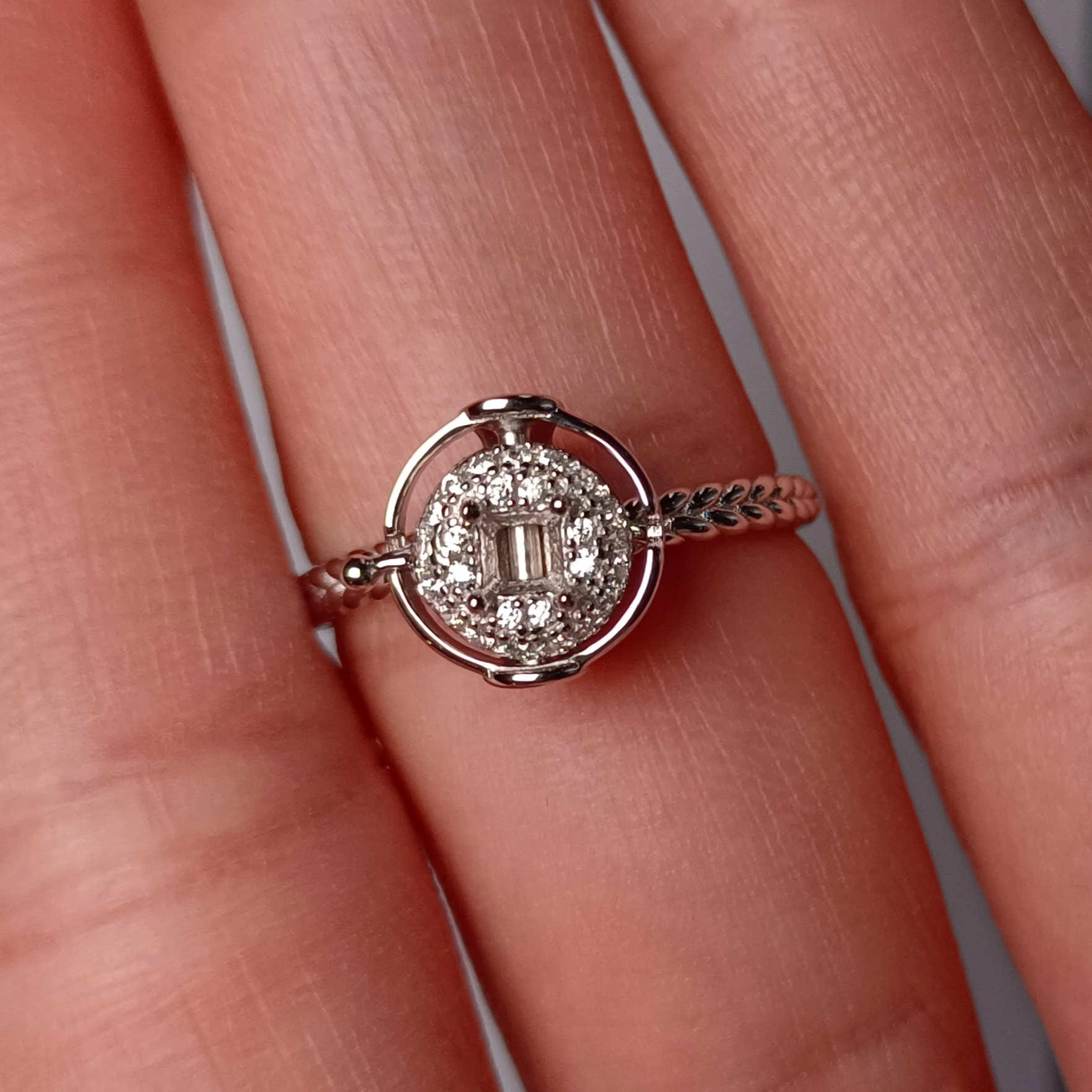 女戒方型3*3mm空托