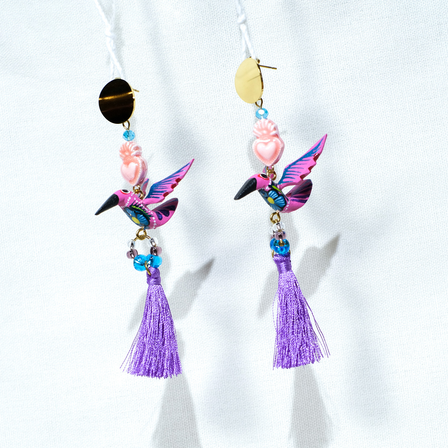 神獸手工木刻耳環｜Minas 28｜墨西哥