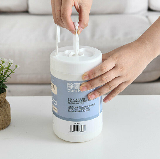[1 tube/100 pieces] Sterilization and disinfectant wipes in a tube 