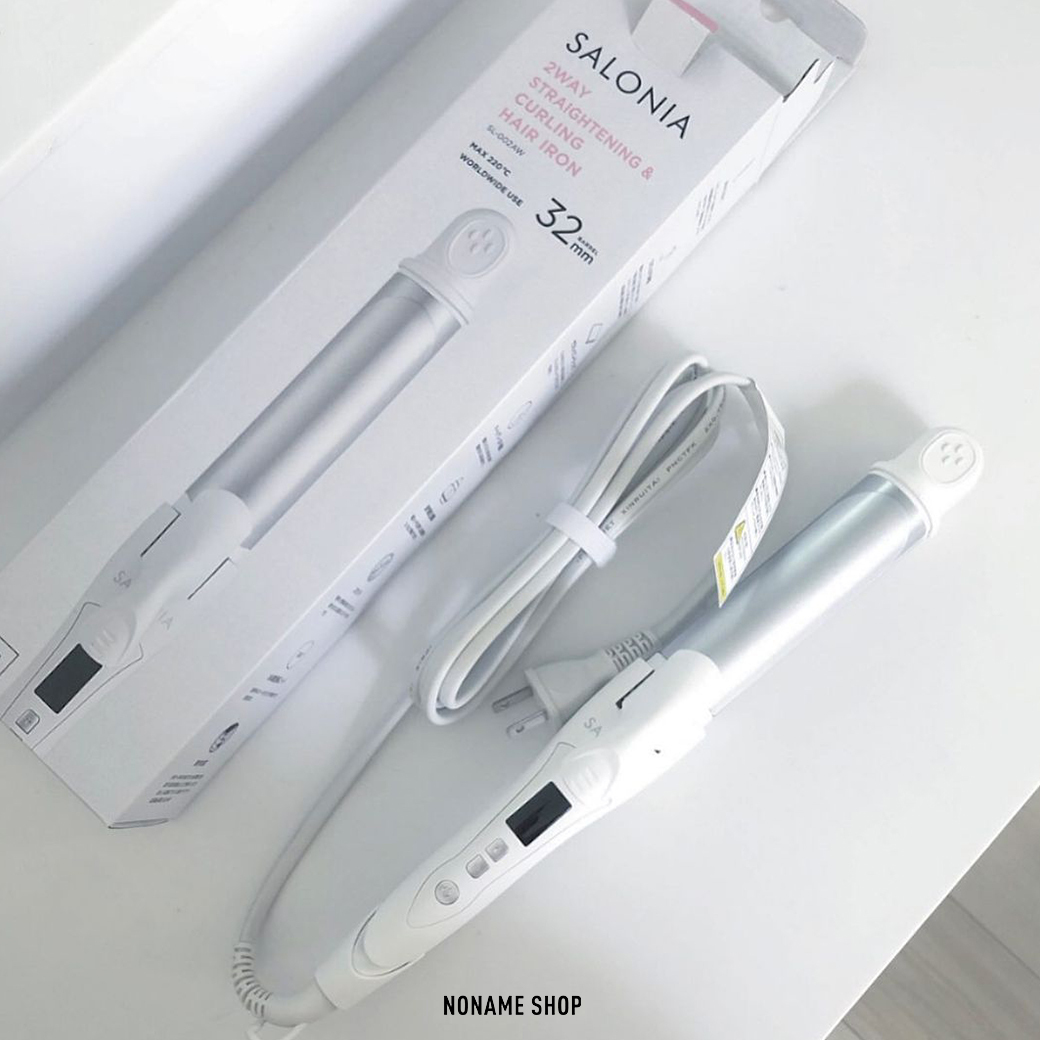 SALONIA 陶瓷 溫控 負離子 直捲 兩用 離子夾 八色