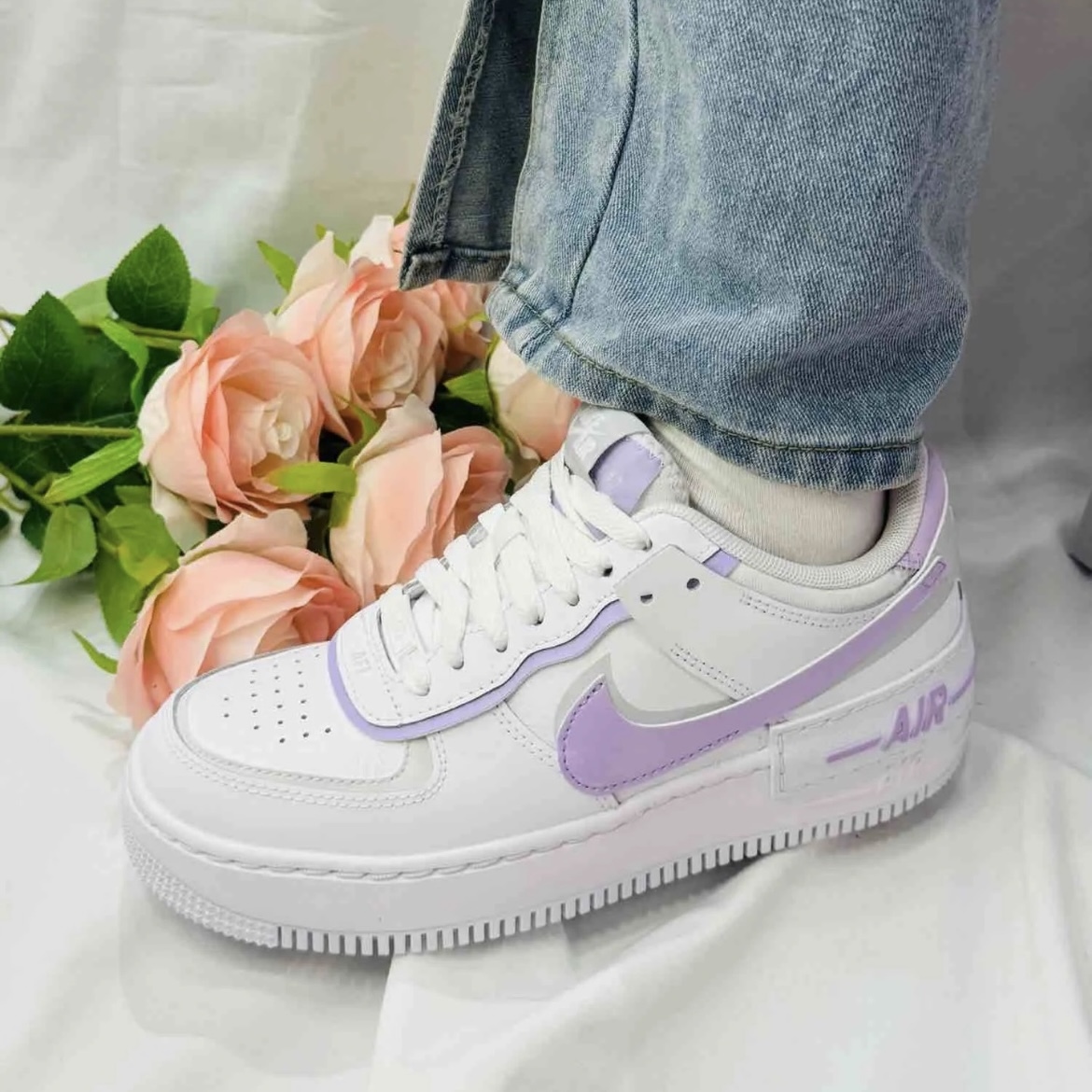 Nike Air Force 1 Low Shadow 淺紫白 薰衣草紫 解構 芋香椰奶