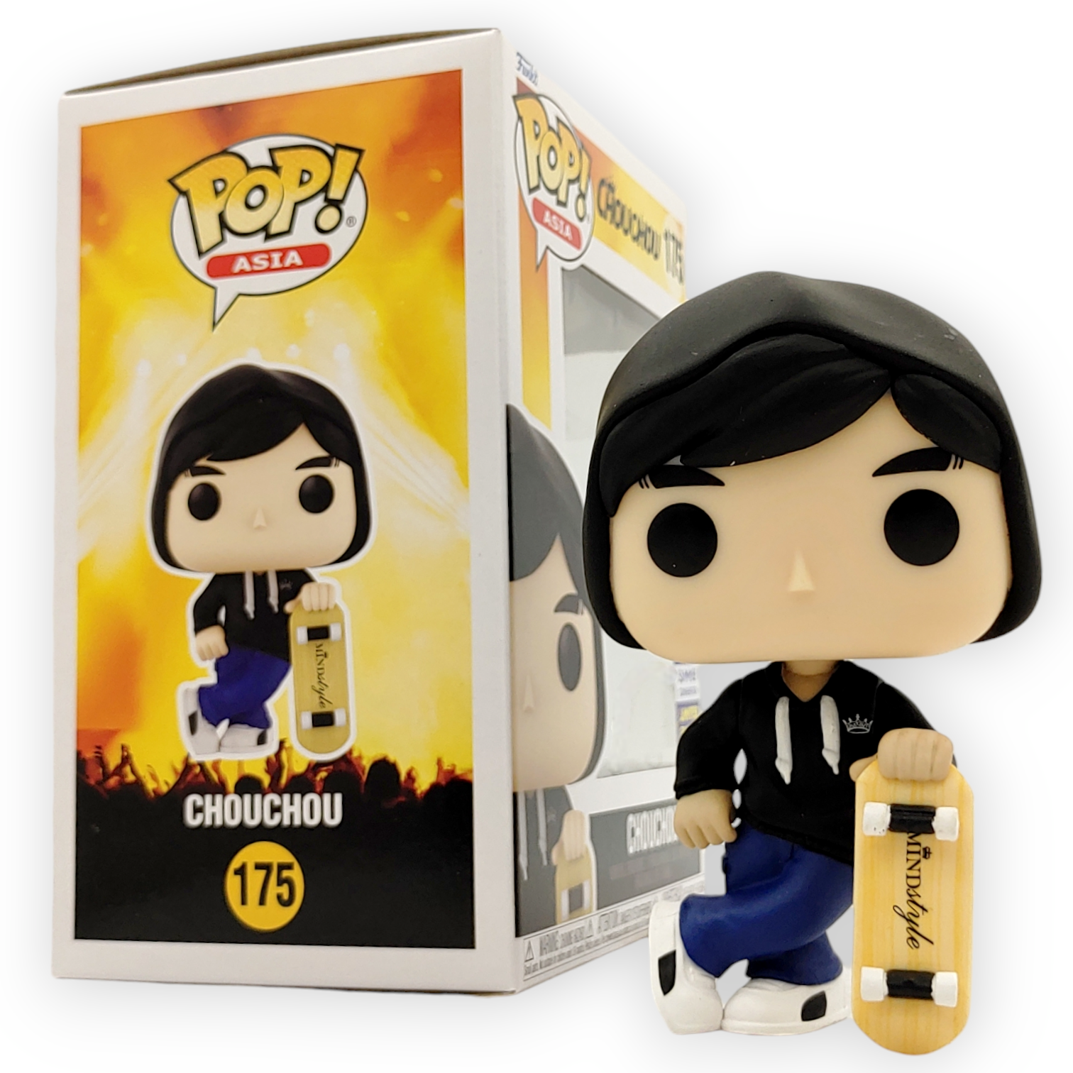 FUNKO POP<周杰倫>周杰倫黑色衛衣滑板(滑板造形)-No.175